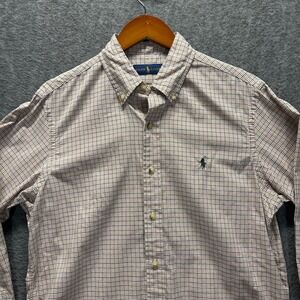 Ralph Lauren Mens Plaid Button Down Shirt Classic Fit Size Medium